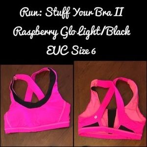 Lululemon Run: Stuff Your Bra II EUC Size 6